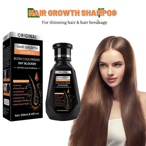 250ML Biotin Shampoo For Hair Growth And Thinning Hair – Ginger Shampoo Thickening Formula For Hair Loss Treatment For Women Men