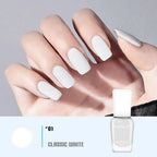 40 Colors No Bake Water-based Nail Polish Glitter Sequins Long-lasting Tearable Healthy Tearable Quick-drying Nude Nail Polish