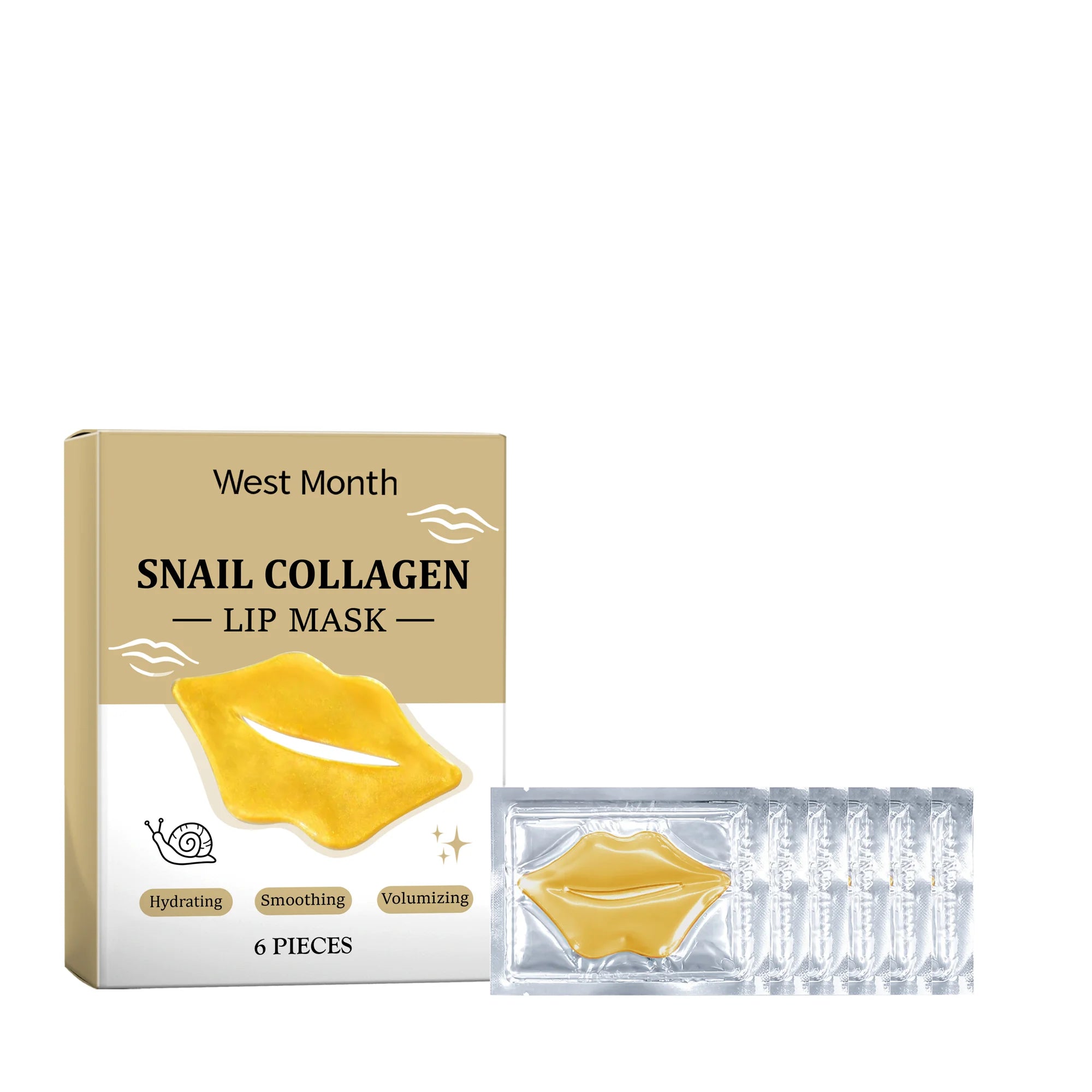 Crystal Collagen Lip Mask Moisturizing Plump Lip Smoothing Repair Reduce Wrinkles Lighten Lip Line Pink Lip Hydrating Lip Patch