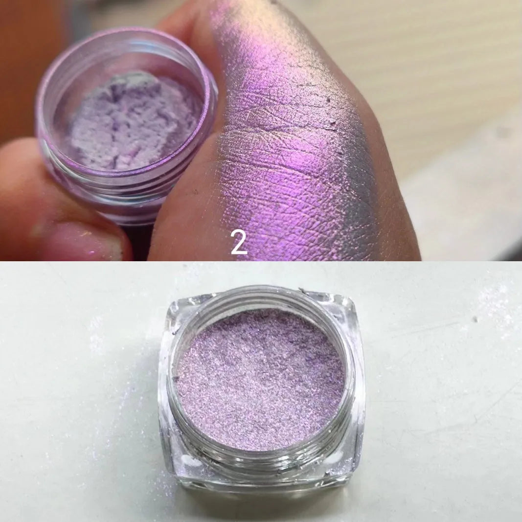 Chameleon Glitter Eyeshadow Pearly Shimmer For Brightening Contouring, Metallic Gradient Colors Easy Lazy Eye Makeup Festivals
