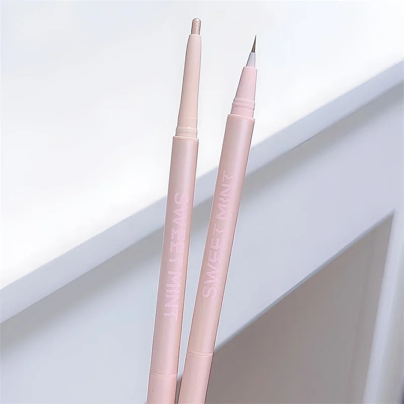 Double-headed Lying Silkworm Pencil Natural Non-smudge Matte Pearlescent Fine Flash Brightening Shadow Pen Highlighting Pen