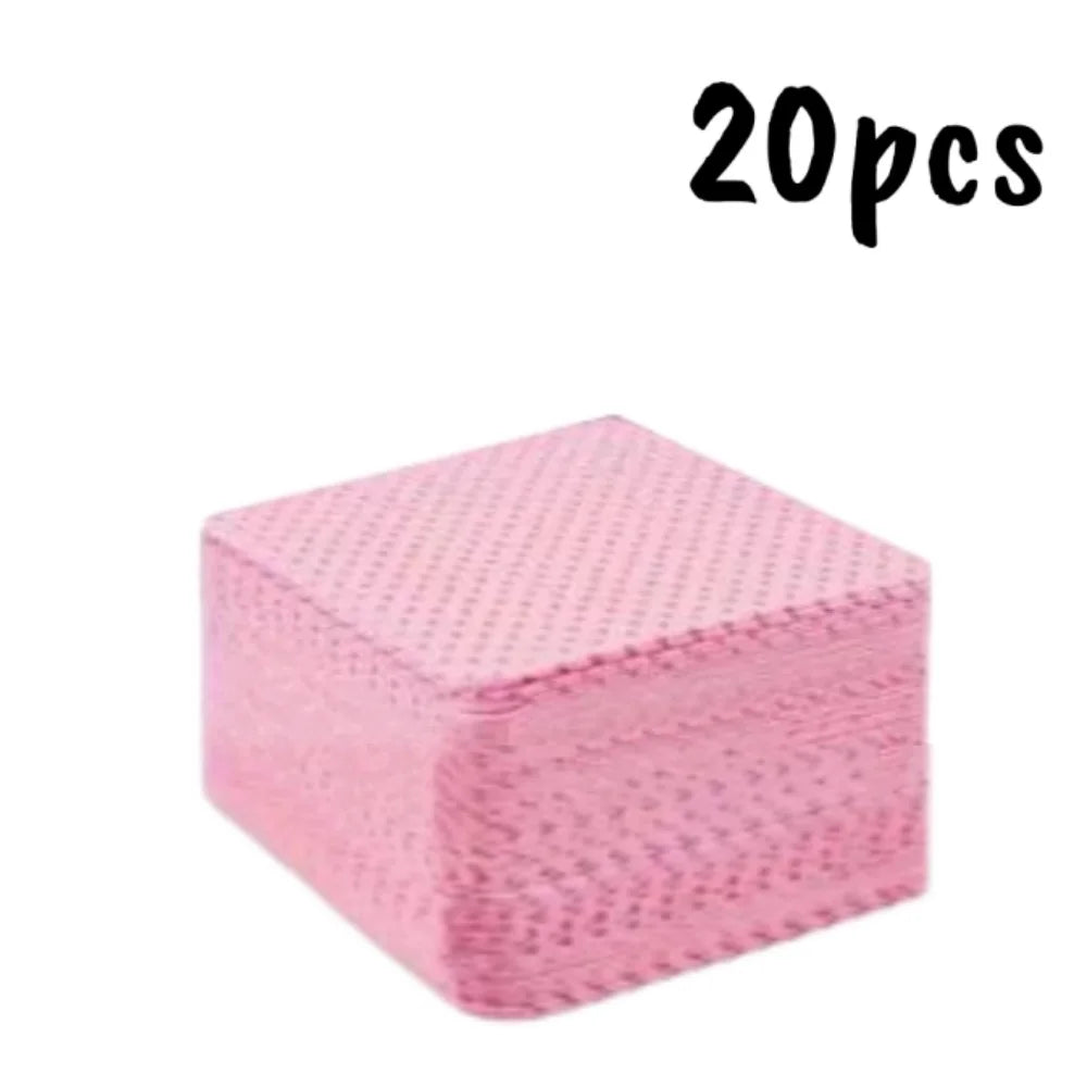 20-600pcs Lint-Free Nail Wipes Gel Cleansing Tissues Aluminum-Free Nail Polish Remover Pads for Nail Beauty Cleaning Care Tool