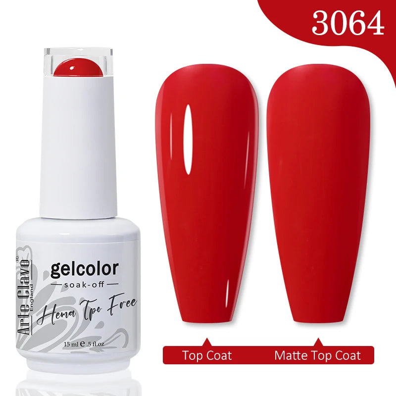 Arte Clavo Hema Free TPO Free Nail Gel Polish Nail Supplies Vernis Semi Permanent Nail Art Manicure Soak Off UV Gel Nail Varnish