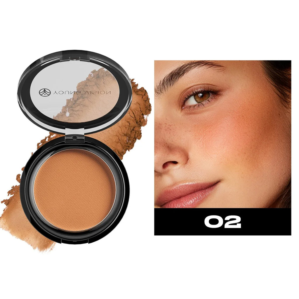 Waterproof Contouring Powder Palette Matte Finishing Bronzer Hairline Modify Nose Shadow Buildable Coverage for All Skin Tones