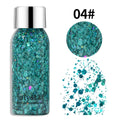Glitter Eye Shadow Liquid Face Body Sequins Gel Long-Lasting Liquid Face Shimmer Multicolor For Party Music Festival Makeup 30ML