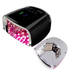 96W Mirror Reflective Nail Lamp with Metal Pad Cordless Manicure Dryer Wireless UV Light for Nails Rechargeable Nail UV LED Lamp