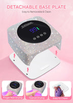 Rechargeable 180W UV LED Nail Lamp For Quick Curing All UV Gel 57LED Professional Nail Dryer With Motion Sensing Salon Equipment