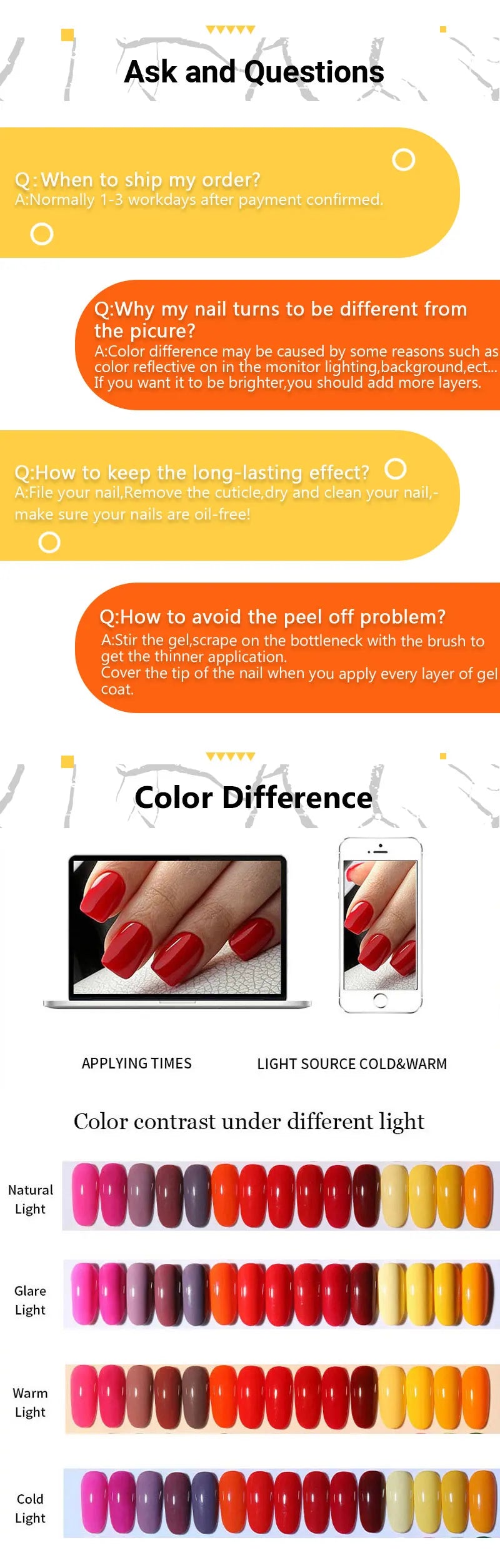 LILYCUTE 7ml Neon Crackle Gel Nail Polish Summer Fluorescent Quick Drying Semi Permanent UV Gel Nail Art Varnish DIY Manicure