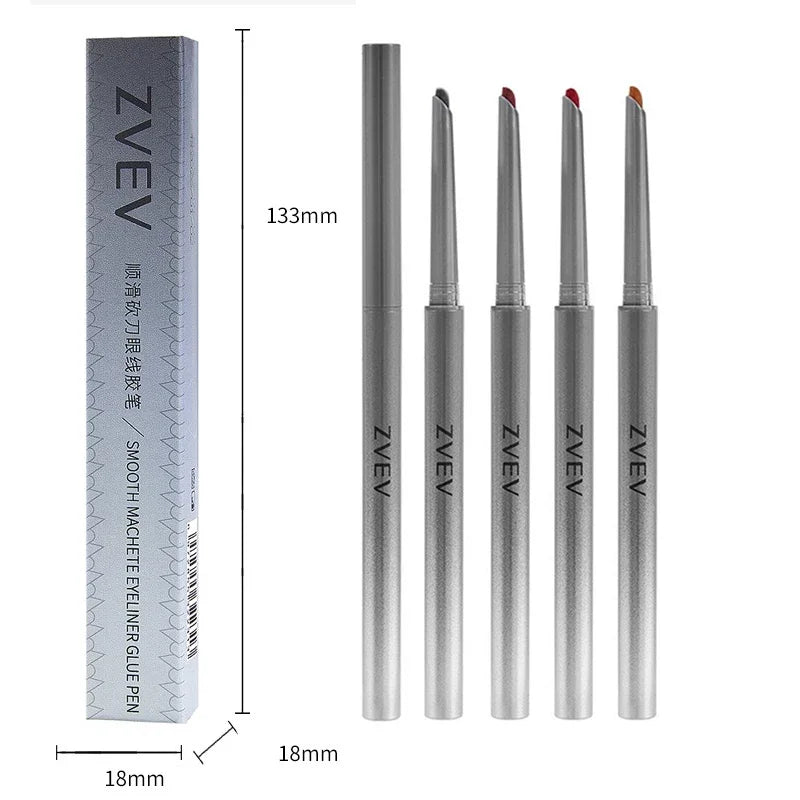 Silky Lasting Scythe Eye Liner Pencil Natural Matte Wine Red Lying Silkworm Eyeliner Pen Easy To Color for Beginners Eye Makeup