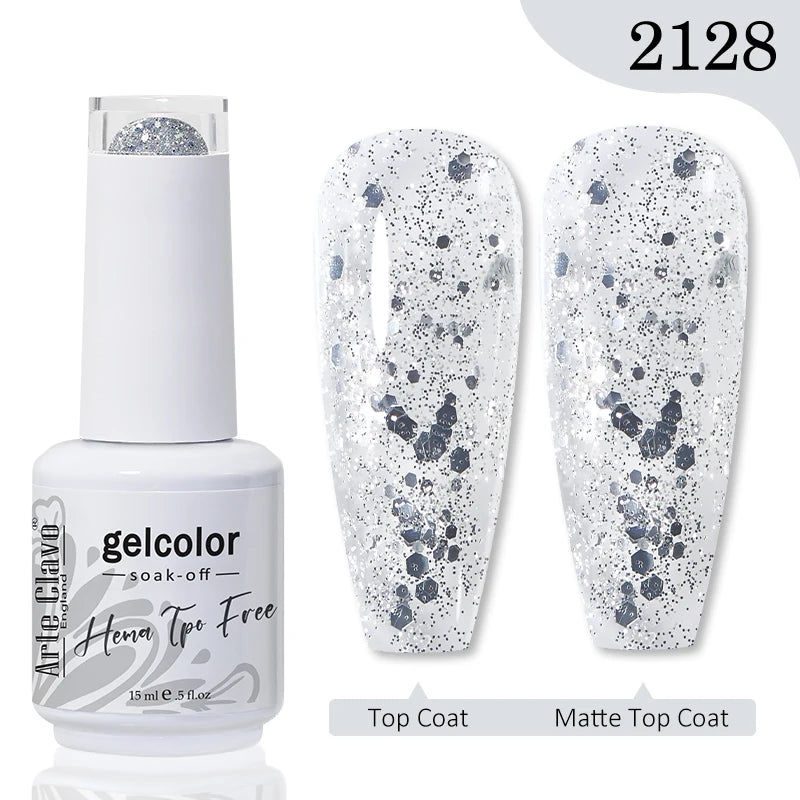 Arte Clavo Hema Free TPO Free Nail Gel Polish Nail Supplies Vernis Semi Permanent Nail Art Manicure Soak Off UV Gel Nail Varnish
