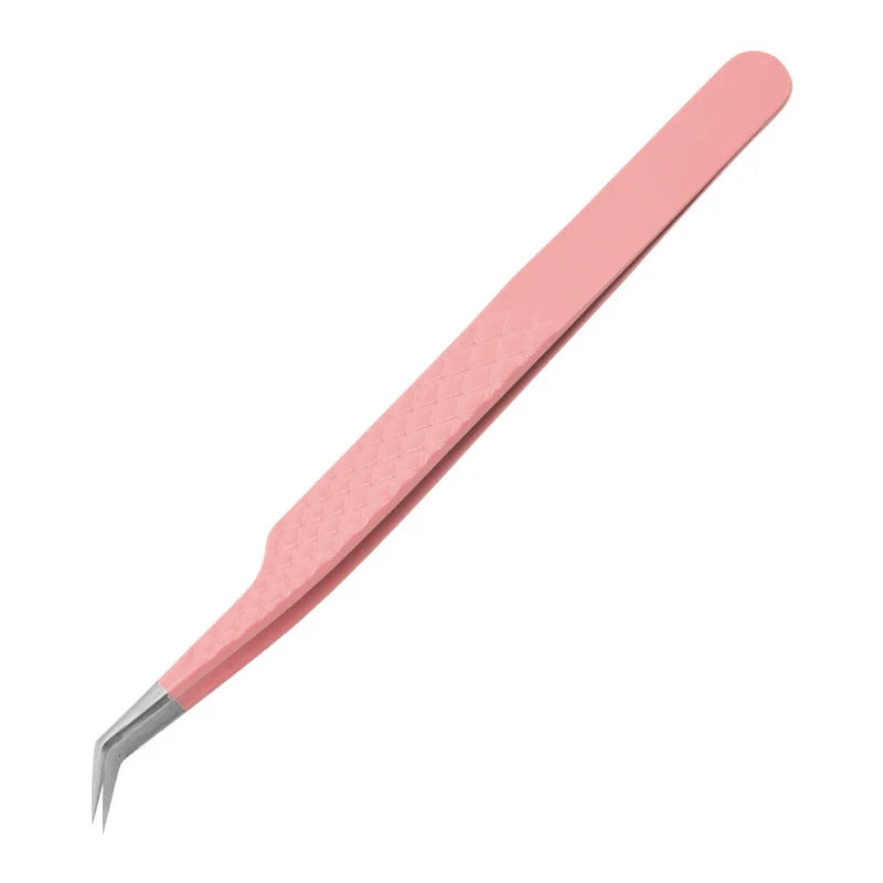 1PC Anti-static Precision Fiber Tip Tweezer Eyelash Extension Eyebrow Set Stainless Steel Beauty Precision Tweezers Makeup Tools