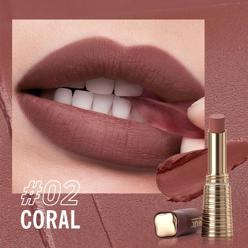 IMAGIC Lipstick Matte Long Lasting  No-stick Lipstick Waterproof Makeup Lip Stick Smudge-free Classic Highly Pigmented Lip Tint