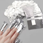 100Pcs Bag Aluminium Foil Nail Art Soak Off Polish Nail Removal Wraps Towel Gel  Remover Manicure Tool