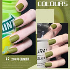 12ml Frosted Nail Polish Quick Dry Long Lasting No Baking Matt Semi-permanent Nail Art Nail Gel Varnish Manicure Tools