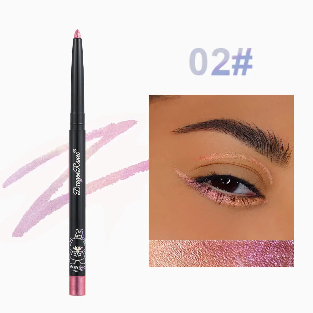 Chameleon Eyeliner Gel Pen Waterproof Shiny Chrome Eye Shadow Liner Pencil Glitter Pearl Green Gold Lying Silkworm Eyes Makeup