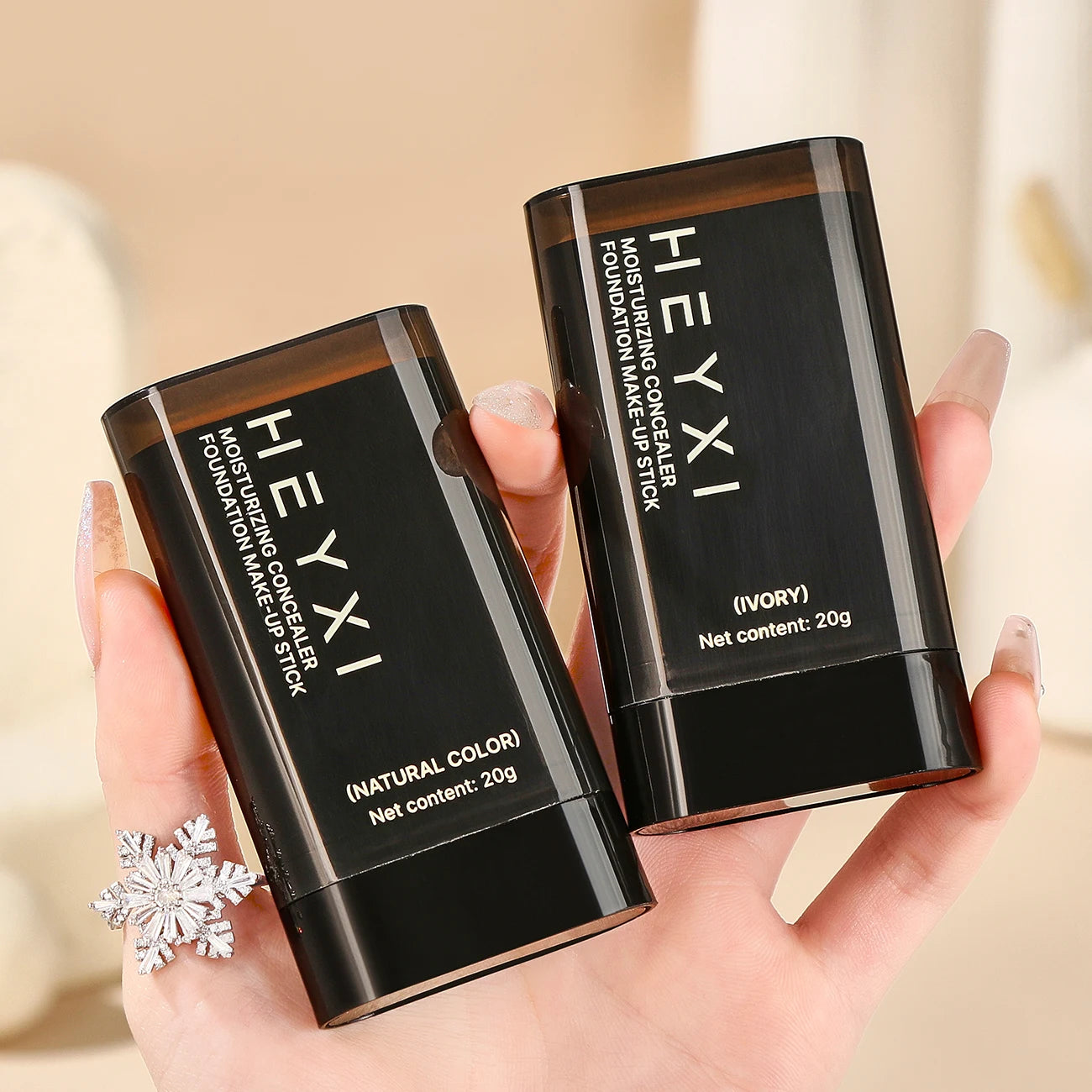 Foundation make-up Stick concealer - matte surface, all skin types, moisturize to create a natural base makeup,