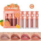 Mini Velvet Matte Lip Gloss Set, 3pc/4pcs Non-Fading, Non-Stick Cup, Long-Lasting Fruit Scented Lip Tint, Smooth and Lightweight