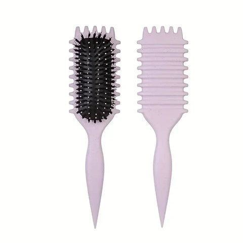 5-Piece Detangling & Styling Set: Curl Candy Bursh Curved Rat Tail Comb Edge Control Brush - Perfect for Salon-Quality Results
