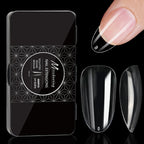 250/500/600pcs Soft Gel False Tips Natural Sculpted Ballet Coffin Almond Fake Nails Full Cover Press On Nails DIY Nail Supplies