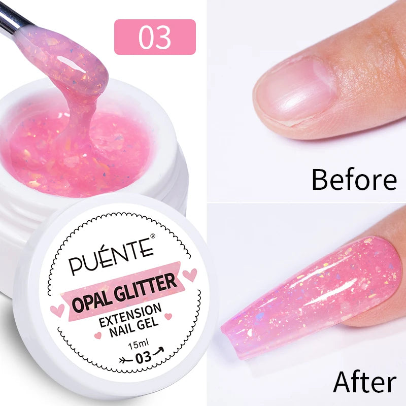 PUENTE 7.5ML Blue Laser Cat Magnetic Gel Nail Polish Sparkling Holographic Rainbow Cat Eye Gel Soak Off UV/LED Nail Art Varnish