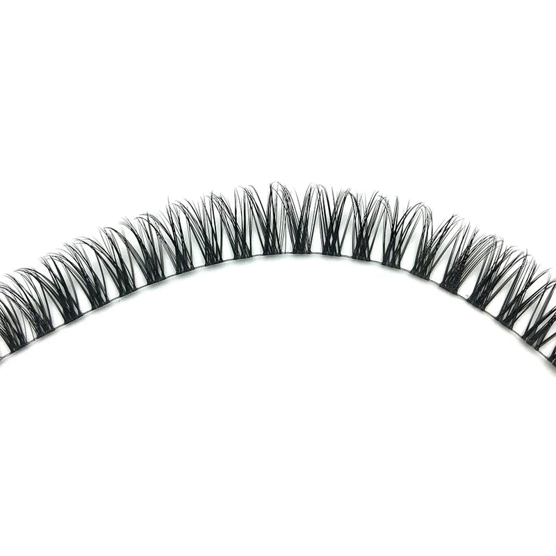 YGirlash DIY Handmade Eyelash Extension Segmented Lashes Dramatic Lash Bundles Soft Ribbon Strip Eyelashes Makeup Lashes