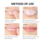 Exfoliating Bubble Moisten Lip Scrub Cream Exfoliating Lip Mask GECOMO Plant Lip Care Scrub for Tender Lips