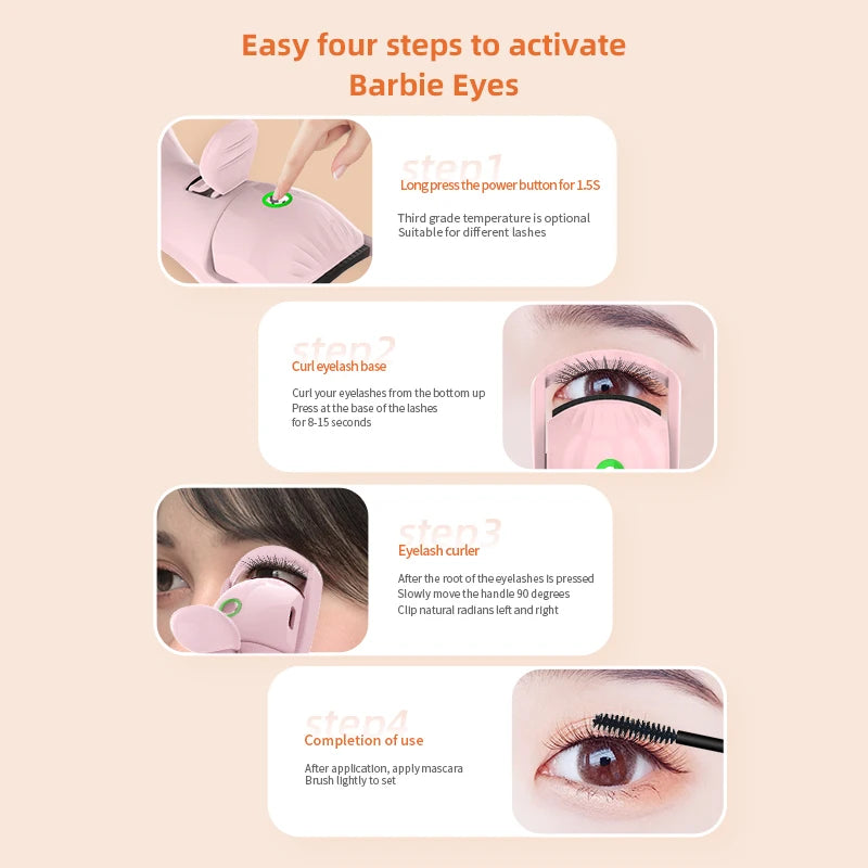 Electric Eyelash Curler Eyelash Curler,Heated Eyelash Curler, Rechargeable Electric Eyelash Curler