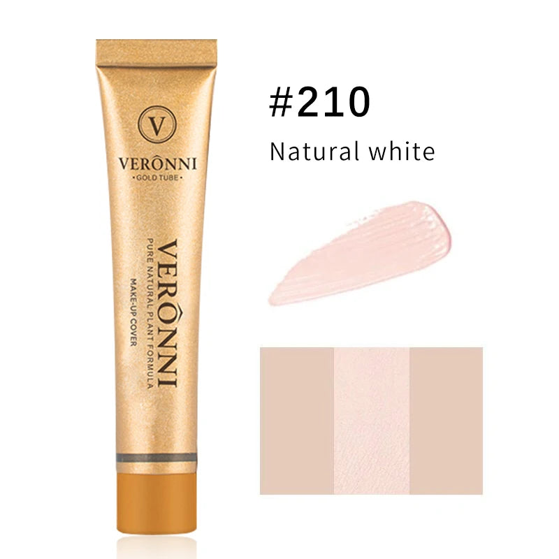 VERONNI Brand Maquiagem Liquid Concealer 30g Flawless Waterproof Body Tattoo Makeup Cover Foundation Face Cosmetics Make Up Base
