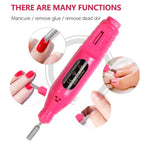 Manicure UV LED Lamp Kit Set UV Lamp and 20000RPM Nail Drill Machine Kit and Remove Dead Skin Manicure Tools Set