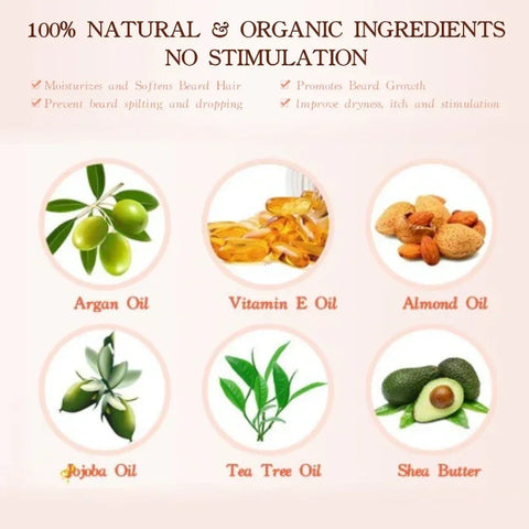 Natural Beard Balm Wax Man Beard Growth Oil Moisturizing Smoothing Dashing Gentlemen Beard Styling Professional Care Cream