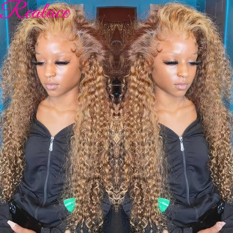 Highlight Wig Human Hair Deep Wave Frontal Wig Hd Lace Wig 13x6 Human Hair 13x4 Water Wave Wigs Curly Lace Front Human Hair Wig