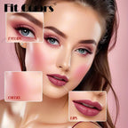 Fruit Juice Red Lip Tint Mirror Water Light Liquid Blush Moisturizing Sexy Lip Gloss Cheek Makeup Long Lasting Color Cosmetic