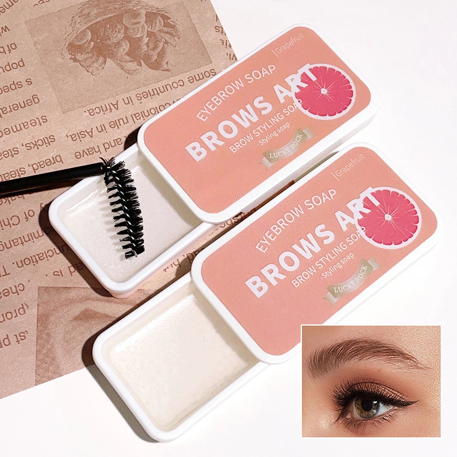 Eyebrow styling cream Three-dimensional and long-lasting transparent eyebrow cream eyebrow glue eyebrow soap eyebrow wax