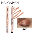 Smoky Dark Black Eyeshadow Pencil Stick Waterproof Pearlescent Matte Metallic Glitter Eye Shadow Highlighter Pen Make Up Tool