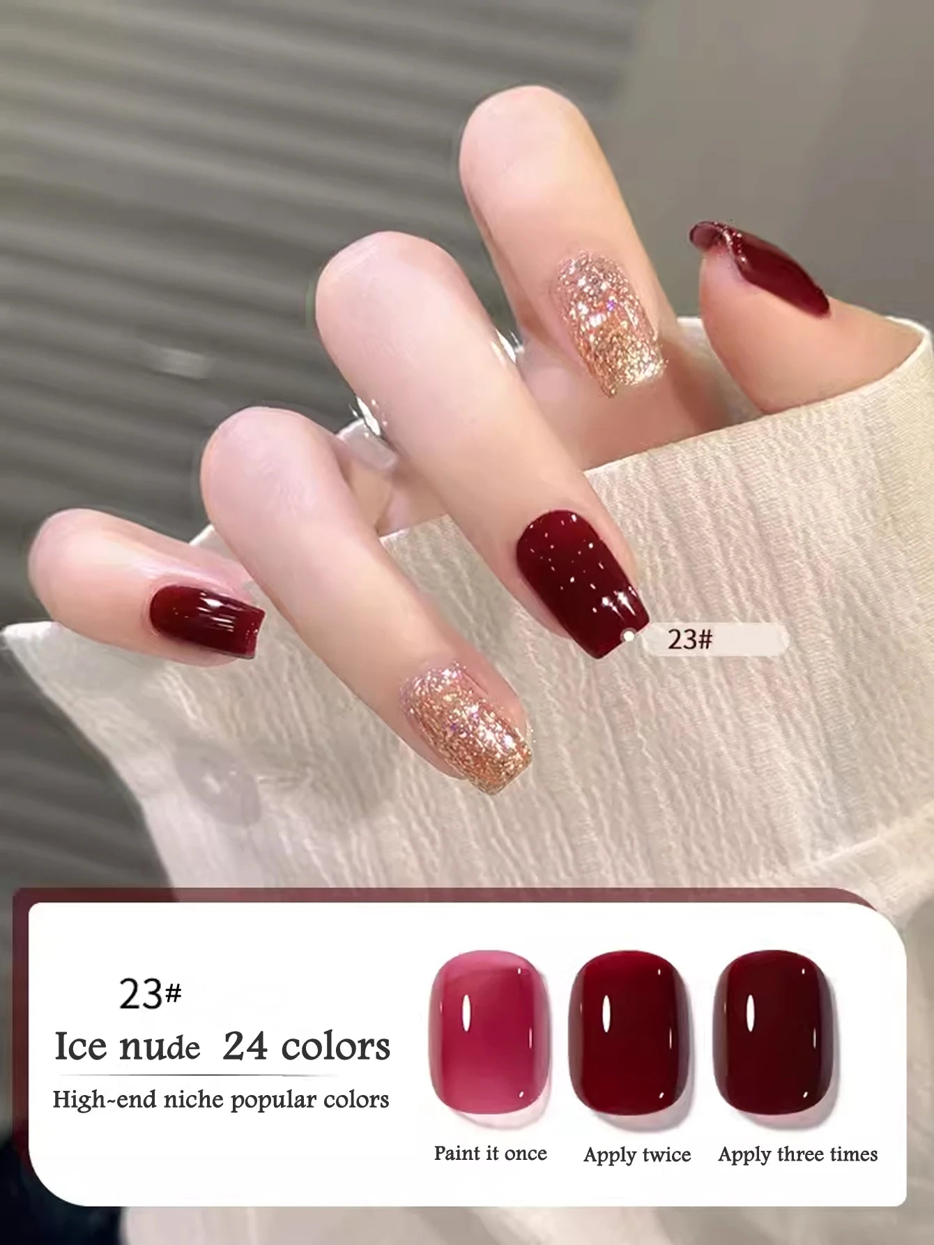 10ML 1-24PCS Milk White Jelly Gel Nail Polish Nail Art 2025 New Popular Nail Supplies UV LED Light Nails Autumn Nails