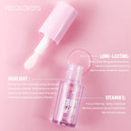 Glitter Plumping Lip Gloss Jelly Strawberry Moisturizer Fruit Lip Oil Transparent Fullness Lip Tint Gel Soft Tube Makeup LipCare