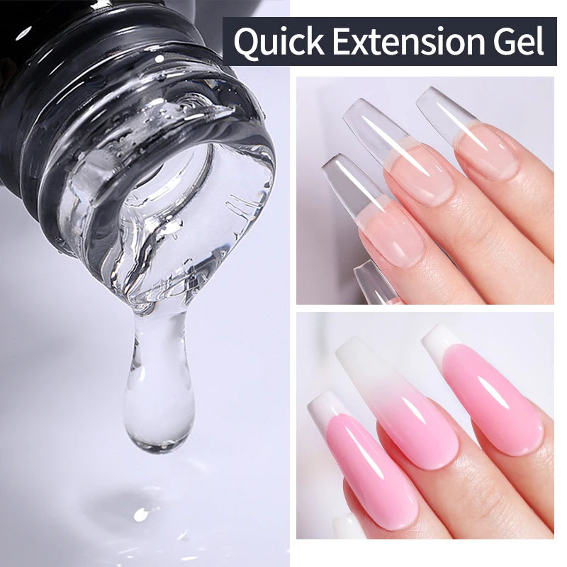 UR SUGAR 7ml Quick Nail Extension Gel Jelly Pink Semi-Transparent Color Extension Gel Polish UV LED Soak Off