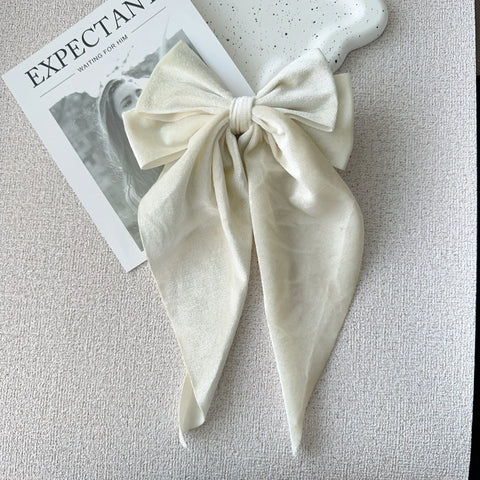 Christmas ins Velvet Bow Hair Clip temperament Women Fashion Solid Bowknot Satin Hairpin Girls Ponytail Clip Hair Accessories