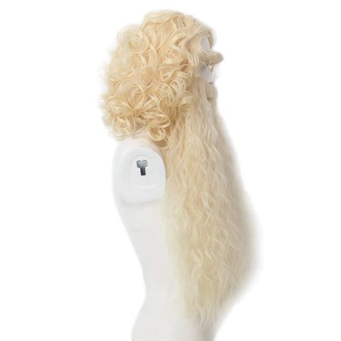 REEWES Christmas Santa Claus Beard Cosplay Wig Set Heat Resistant Synthetic Hair Carnival Halloween Party