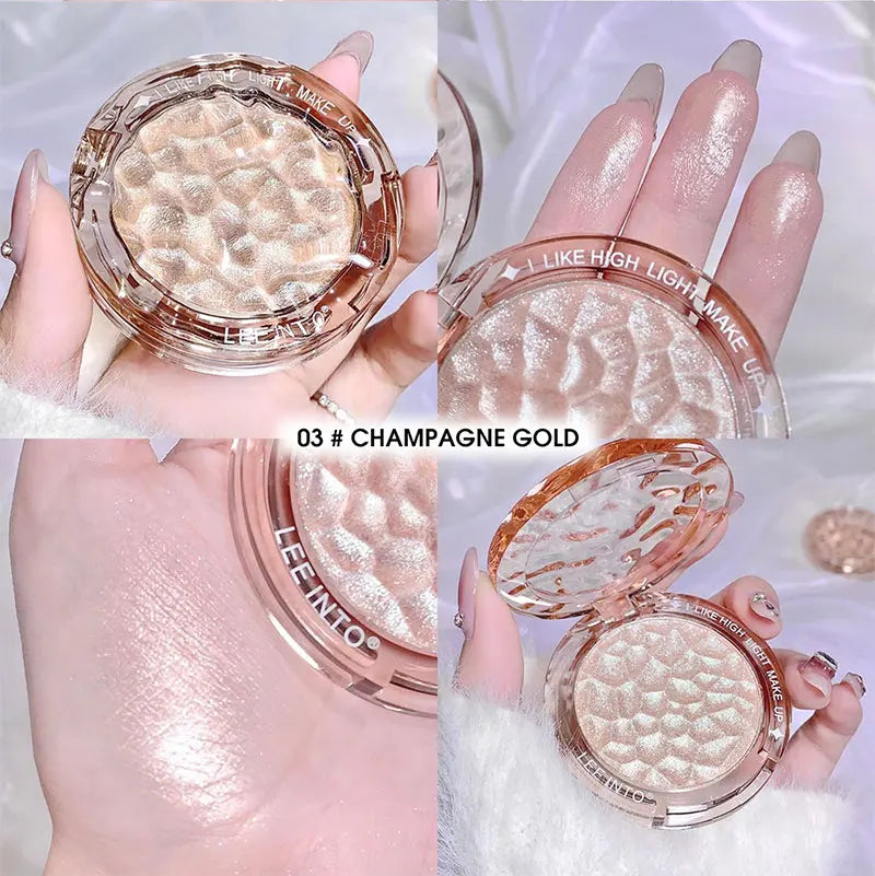 Crystal Bright Light high Gloss Powder Pearl Fine Flash Flash brightening makeup not fly Powder for young girls blush