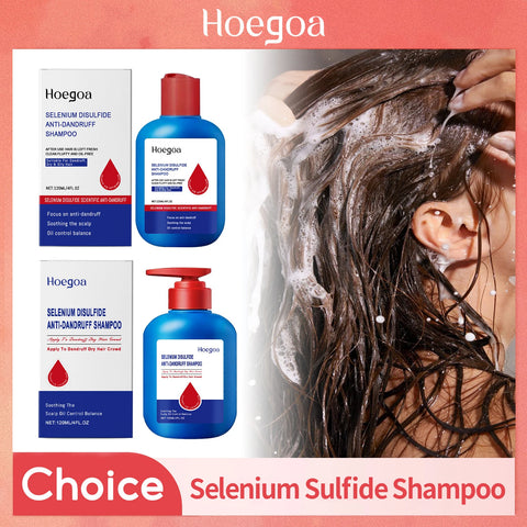 Selenium Sulfide Shampoo Deep Cleansing Remove Dandruff Reduce Scalp Itchy Balance Oil Strengthen Hair Roots Fluffy Hair Shampoo