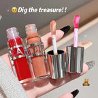CAPPUVINI Transparent and Moisturizing Lip Gloss, Hydrating Glass Lip Dry Lip Mirror Lipstick Makeup