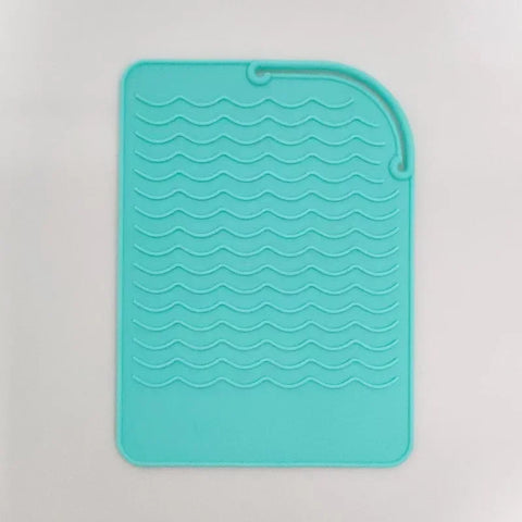 Portable Silicone Heat Resistant Mat Hair Straightener Curler Insulation Pad Non-Slip Anti Heat Mat Hair Styling Tool For Travel