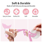 Silicone Eyeliner Assist Template Set Eyeliner Stencils for Eyes Cosmetics Make Up Template Reusable Eyeliner Stencils Silicone