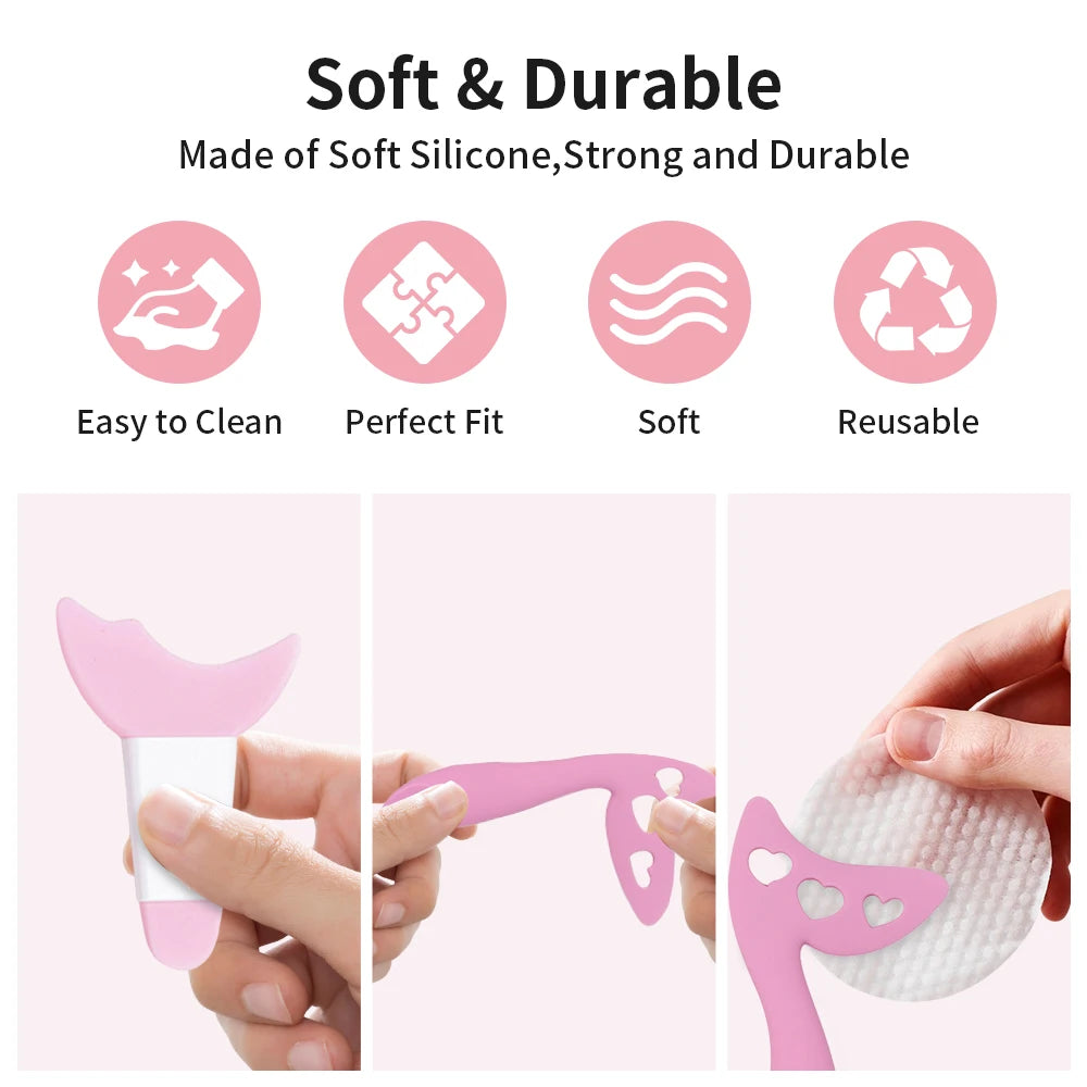Silicone Eyeliner Assist Template Set Eyeliner Stencils for Eyes Cosmetics Make Up Template Reusable Eyeliner Stencils Silicone