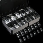 250/500/600pcs Soft Gel False Tips Natural Sculpted Ballet Coffin Almond Fake Nails Full Cover Press On Nails DIY Nail Supplies