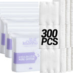 100/600Pcs Disposable Makeup Removal Cotton Pads for Facial Cleaning Wet Application Portable Double-sided Cosmetic Cotton Pads
