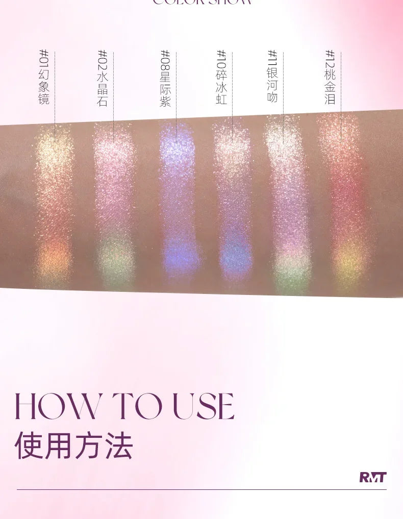 RMT Romantic Beauty Vientiane Chameleon Highlight Blush Repair 3-in-1 Liquid Brightens Face