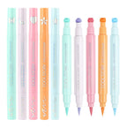 COOL STORY 5pcs Dual-ended Eyeliner Set Color Stamp Matte Long Lasting Quick Drying Waterproof Sweat Eyeliner