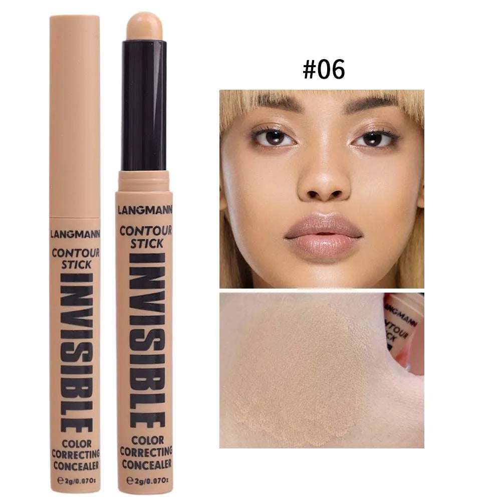6 Colors Modify Skin Tone Concealer Contour Stick Full Cover Spot Blemish Acne Marks Concealer Waterproof Lasting Face Cosmetics